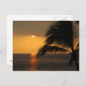 Kailua-Kona, Hawaii, Sunset Postcard Postkarte (Vorne/Hinten)
