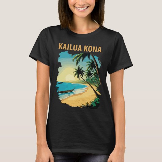 Kailua Kona, Hawaii T-Shirt (Vorderseite)