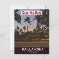 Kailua Kona, Hawaii, Travel Postcard,