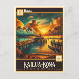 Kailua-Kona, Hawaii | VINTAG Postkarte