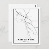 Kailua-Kona Karte (Vorne/Hinten)