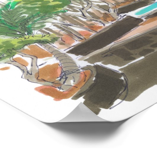 Kailua-Kona-Küste Poster (Ecke)