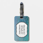 Kailua Kona Pier Hawaii Oil Paint Digital Art Gepäckanhänger (Rückseite vertikal)