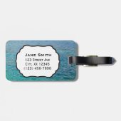 Kailua Kona Pier Hawaii Oil Paint Digital Art Gepäckanhänger (Rückseite horizontal)