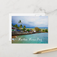 Kailua Kona Pier Hawaii Oil Paint Digital Art