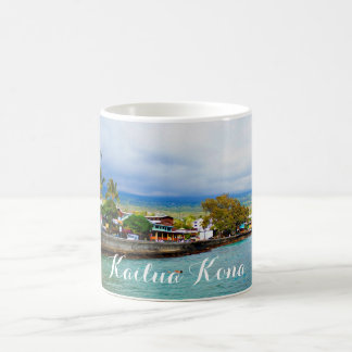 Kailua Kona Pier Hawaii Öl Paint Digital Art Kaffeetasse