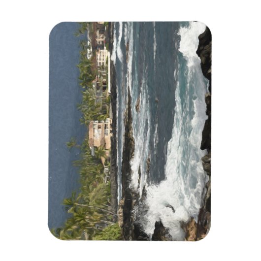 Kailua-Kona Waves Magnet (Vertikal)