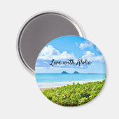 Kailua, Oahu-Platz Magnet (Vorderseite/Rückseite)