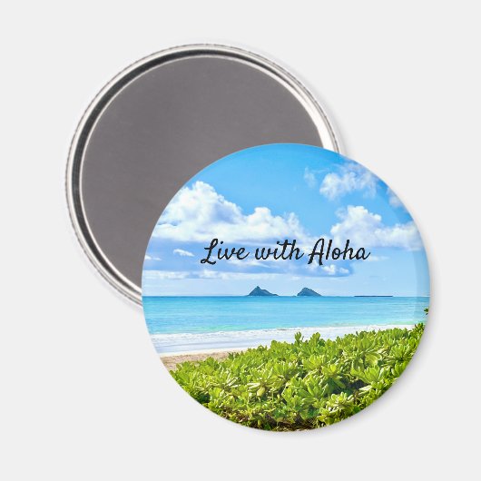 Kailua, Oahu-Platz Magnet (Vorderseite/Rückseite)