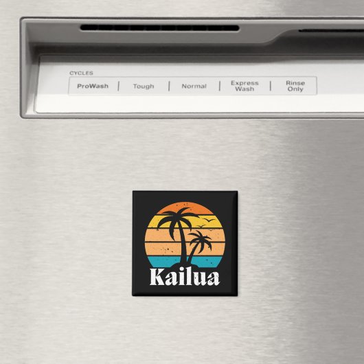 Kailua Retro Vintag Magnet (In Situ (Geschirrspüler))
