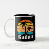 Kailua Retro Vintag Zweifarbige Tasse (Links)