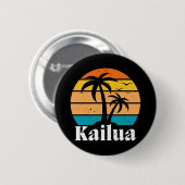 Kailua Retro Vintage Button (Vorne & Hinten)