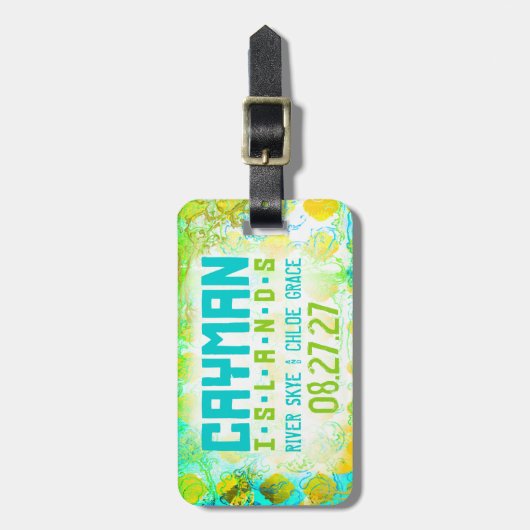 KAIMAN-INSEL Gepäckanhänger (Vorderseite vertikal)