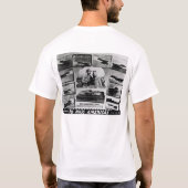 Kaimanfisch-hölzernes Vintages Schnellboot, das T-Shirt (Rückseite)