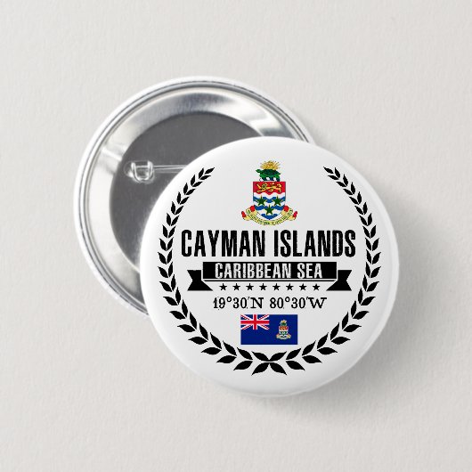 Kaimaninseln Button (Vorne & Hinten)