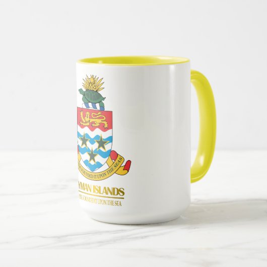 Kaimaninseln COA Tasse (VorderseiteRechts)