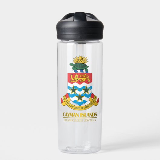 Kaimaninseln COA Trinkflasche (Vorderseite)