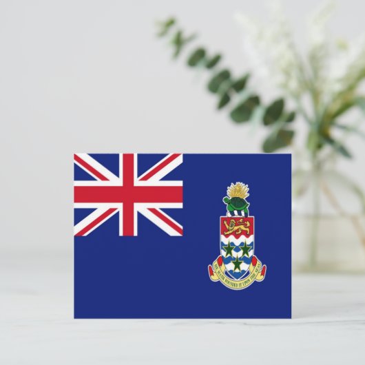 Kaimaninseln - Flagge - Postkarte (Stehend Vorderseite)