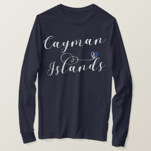 Kaimaninseln Flaggenherz, Cayman Isles T - Shirt