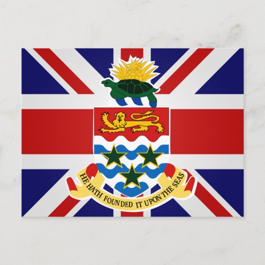 Kaimaninseln Hochwertige Flagge Postkarte (Vorderseite)