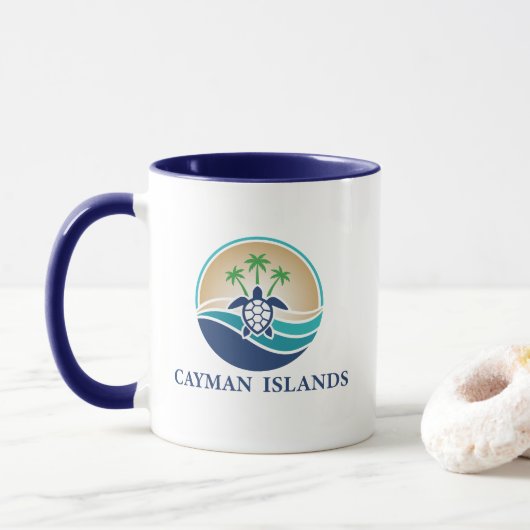 Kaimaninseln Karibik Tasse (Mit Donut)