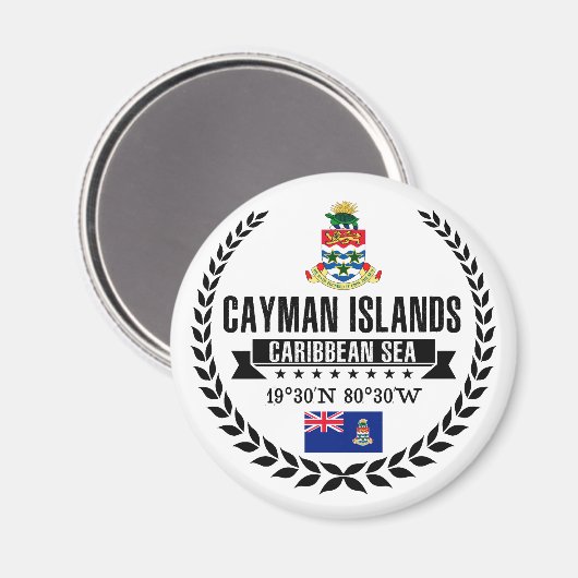 Kaimaninseln Magnet (Vorderseite/Rückseite)