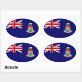 Kaimaninseln Ovaler Aufkleber (Blatt)