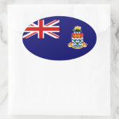 Kaimaninseln Ovaler Aufkleber (Tasche)