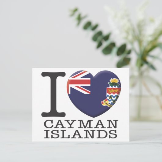 Kaimaninseln Postkarte (Stehend Vorderseite)