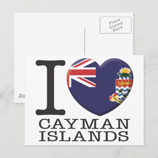 Kaimaninseln Postkarte (Vorne/Hinten)