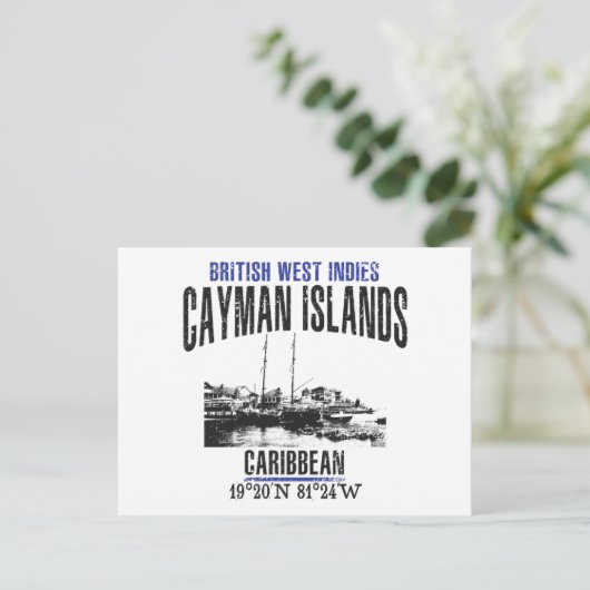 Kaimaninseln Postkarte (Stehend Vorderseite)