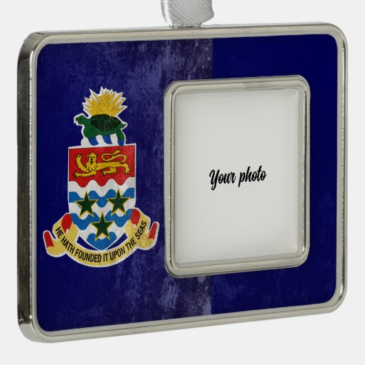 Kaimaninseln Rahmen-Ornament Silber (Rechts)