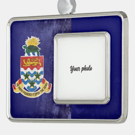 Kaimaninseln Rahmen-Ornament Silber (Links)