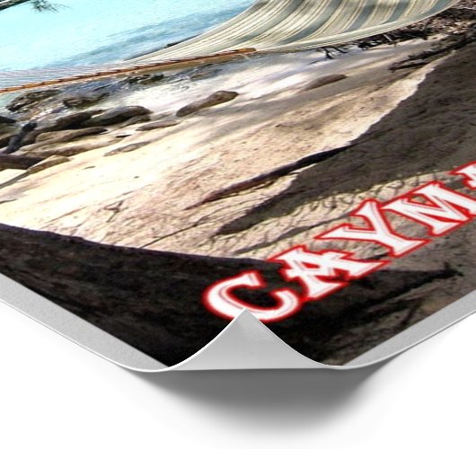 Kaimaninseln - Rum Point - Panorama - Poster (Ecke)