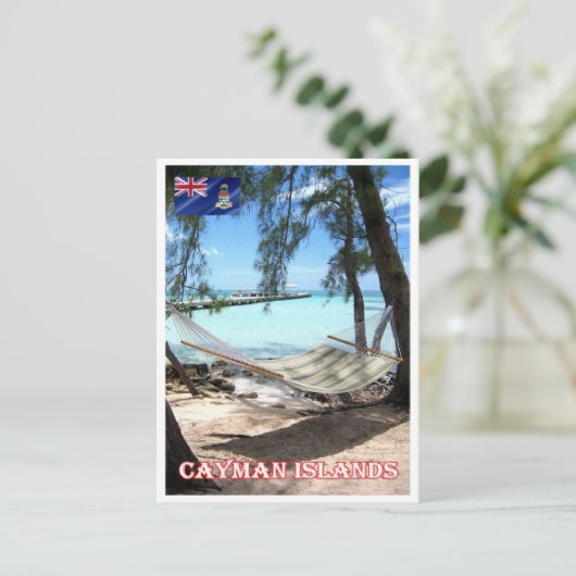 Kaimaninseln - Rum Point - Panorama - Postkarte (Stehend Vorderseite)