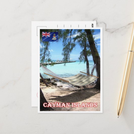 Kaimaninseln - Rum Point - Panorama - Postkarte (Vorderseite/Rückseite Beispiel)