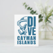 Kaimaninseln Tauchen Postkarte (Stehend Vorderseite)