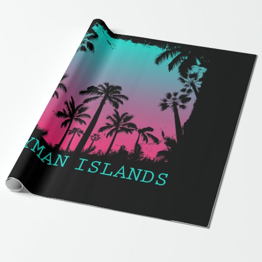 Kaimaninseln Vintag Retro Geschenkpapier (Ungerollt)