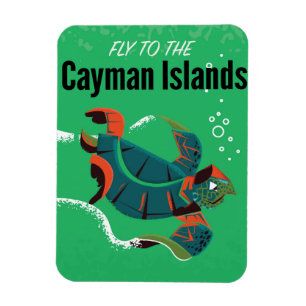 Kaimaninseln Vintage-Reiseposter Magnet