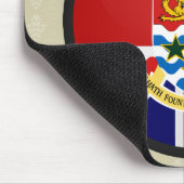 Kaimaninselnqualität Flaggen-Kreis Mousepad (Ecke)