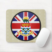 Kaimaninselnqualität Flaggen-Kreis Mousepad (Mit Mouse)