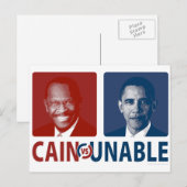 Kain Vs kann nicht Postkarte (Vorne/Hinten)