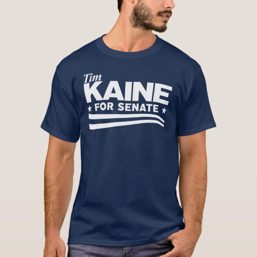 KAINE - Tim Kaine für Senat T-Shirt (Vorderseite)