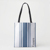 Kainoa Minimalistisch Stripes Monogramm Tasche (Vorderseite)