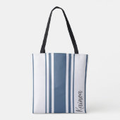 Kainoa Minimalistisch Stripes Monogramm Tasche (Rückseite)