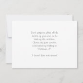 Kairn von Massagesteinen und Holz Einladung (Rückseite)