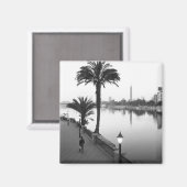 Kairo Ägypten, am Nil entlang Magnet (Vorderseite/Rückseite)