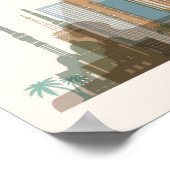 Kairo, Ägypten | City Skyline Poster (Ecke)