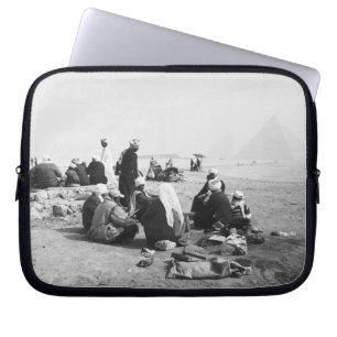 Kairo Ägypten, Kameljockeys Giza-Pyramiden (NR) 2 Laptopschutzhülle