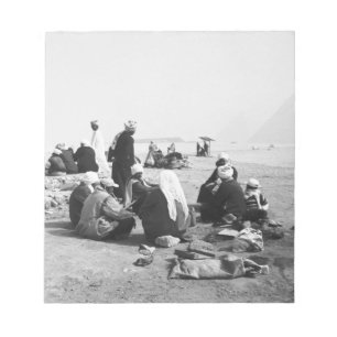 Kairo Ägypten, Kameljockeys Giza-Pyramiden (NR) 2 Notizblock